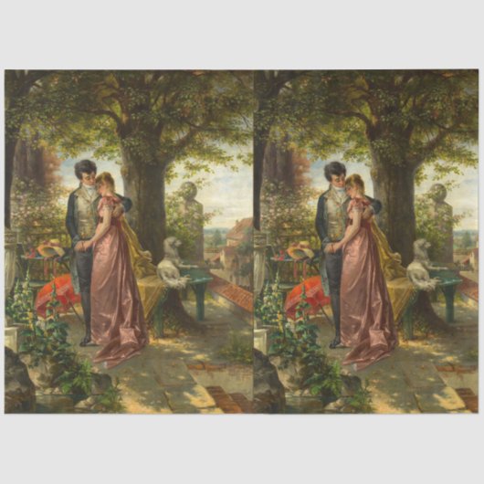 Schöne Dekoration für die Malerei des frühen 19. J Seidenpapier (Vorderseite)