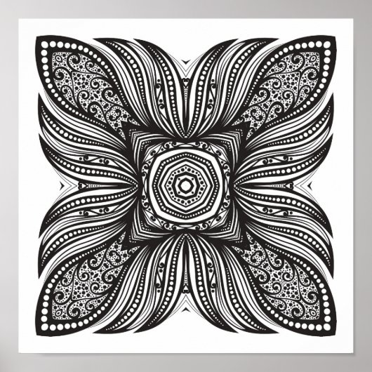 Schöne Dekoration Square Doodle 2 (Vorne)