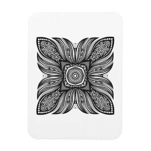 Schöne Dekoration Square Doodle Magnet (Vertikal)