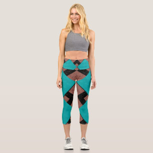 Schöne Dekorative Capri Leggings