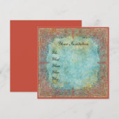 Schöne dekorative Einladung (Vorne/Hinten)