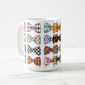 Schöne Dekorative Krawatte Muster Tasse (Vorderseite Links)