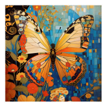 Schöne dekorative Schmetterlingsflora