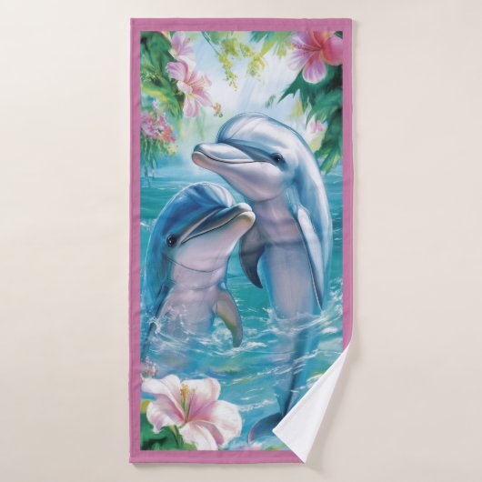 Schöne Delfin-Strandtuch Badehandtuch (Badehandtuch)