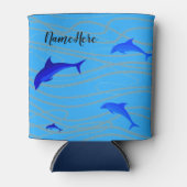 Schöne Delphine schwimmen. Dosenkühler (Vorderseite)