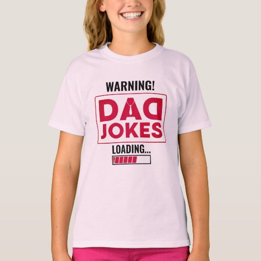 Schöne Designwarnung! Vater Joke Loading T-Shirt (Vorderseite)