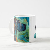 Schöne detaillierte einzigartige Great Dane Tasse (Vorderseite Links)