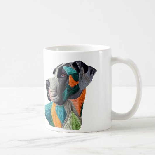 Schöne detaillierte einzigartige Great Dane Tasse (Rechts)