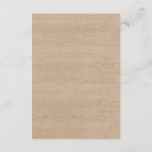 Schöne Details zur Hochzeit, rustikale schwarze Ti Begleitkarte (Rückseite)