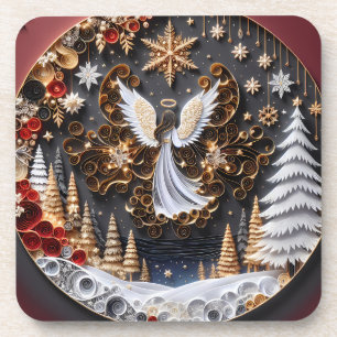 Schöne Detailszene/Weihnachtsgel Getränkeuntersetzer