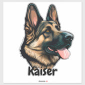 Schöne Deutsche Schäferin Aufkleber (Blatt)