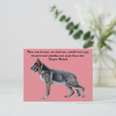 Schöne deutsche Schäferpostkarte mit Gedicht Postkarte (Stehend Vorderseite)