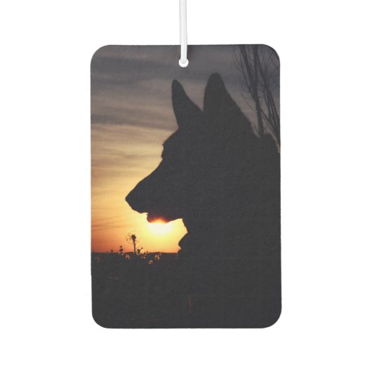 Schöne deutsche Shepherd Car Air Freshener Autolufterfrischer (Vorderseite)