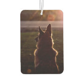 Schöne deutsche Shepherd Car Air Freshener Autolufterfrischer (Rückseite)