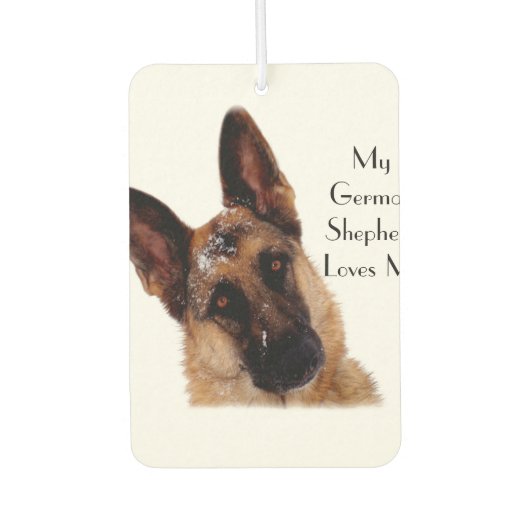 Schöne deutsche Shepherd Car Air Freshener Autolufterfrischer (Vorderseite)