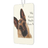 Schöne deutsche Shepherd Car Air Freshener Autolufterfrischer (Links)
