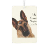 Schöne deutsche Shepherd Car Air Freshener Autolufterfrischer (Rückseite)
