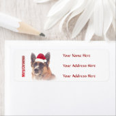Schöne deutsche Shepherd Holiday Address Labels (Insitu)