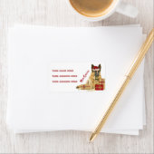 Schöne deutsche Shepherd Holiday Address Labels Adressaufkleber (Insitu)