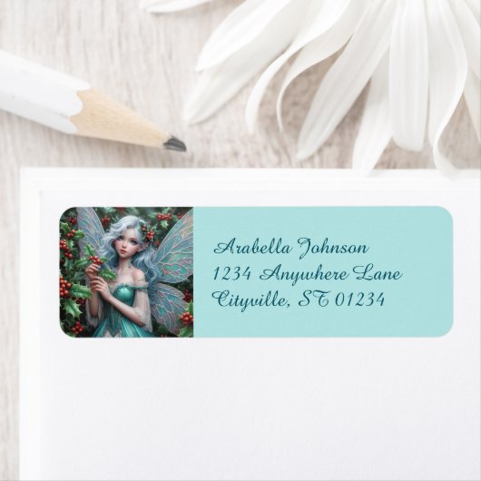 Schöne Dezember Fairy in Holly (Insitu)