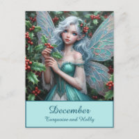 Schöne Dezember Fairy in Holly