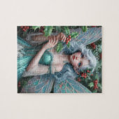 Schöne Dezember Fairy in Holly Puzzle (Horizontal)