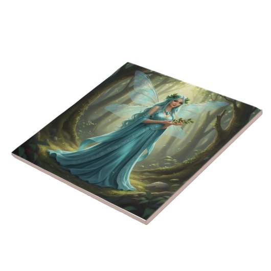 Schöne Dezember Türkis Fairy Fliese (Seite)