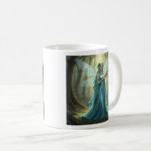 Schöne Dezember Türkis Fairy Kaffeetasse (VorderseiteRechts)