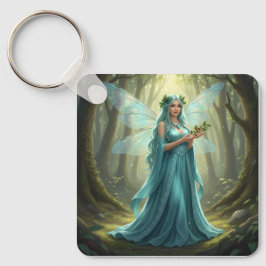 Schöne Dezember Türkis Fairy Schlüsselanhänger