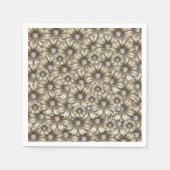 Schöne Diamant-Blume Serviette (Vorderseite)
