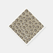 Schöne Diamant-Blume Serviette (Ecke)