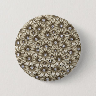 Schöne Diamond-Blume Button