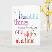 Schöne Dinge ermutigen Karte (Gelbe Blume)