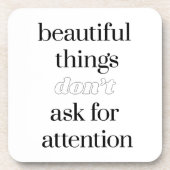 Schöne Dinge harter Kunststoff-Untersetzer Getränkeuntersetzer (Vorderseite)