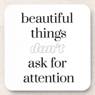 Schöne Dinge harter Kunststoff-Untersetzer Getränkeuntersetzer