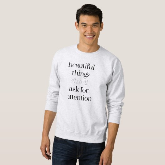 Schöne Dinge Herren Basic Sweatshirt (Vorne ganz)