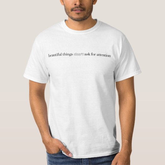 Schöne Dinge Männer Wert T - Shirt (Vorderseite)