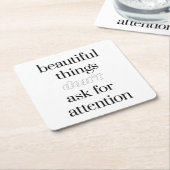 Schöne Dinge Papier Untersetzer (angewinkelt)