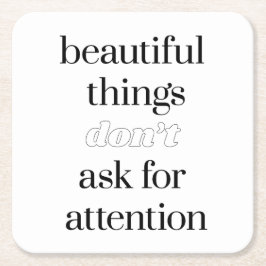 Schöne Dinge Papier Untersetzer