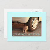 schöne Dinge Postkarte (Vorne/Hinten)