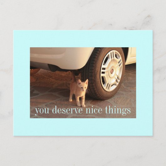 schöne Dinge Postkarte (Vorderseite)