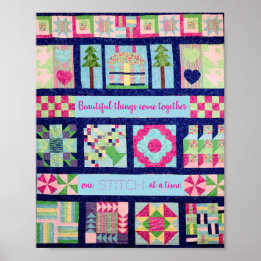 Schöne Dinge treffen sich zu einem Zeitpunkt Poster