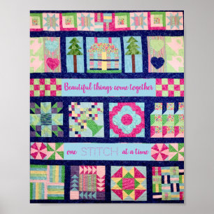 Schöne Dinge treffen sich zu einem Zeitpunkt Poster