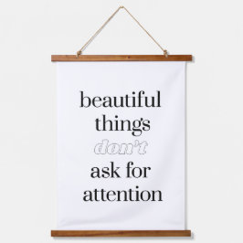 Schöne Dinge Wood Topped Wall Tapestry Wandteppich Mit Holzrahmen