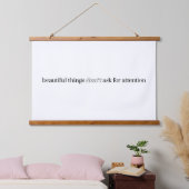 Schöne Dinge Wood Topped Wall Tapestry Wandteppich Mit Holzrahmen (Schlafzimmer)