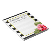 Schöne Dinge zu tun, außer zuerst Wein Notizblock (angewinkelt)