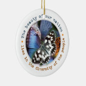 Schöne Diversity-Feiertags-Verzierung Keramikornament (Rechts)