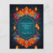 Schöne Diwali Postkarte (Vorderseite)
