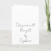 Schöne Dogge Karte (Rückseite)