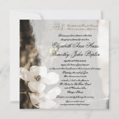 Schöne Dogwood Wedding Einladung v3 (Rückseite)